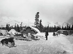 Alaska Prints: Road house on Valdez Trail, 1916. Creator: Unknown