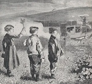 On the Road to Lake George (Appletons Journal, Vol. I), July 24, 1869. Creator: Unknown