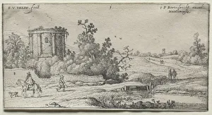 The Road by the Little Round Temple. Creator: Adriaen van de Velde (Dutch, 1636-1672)