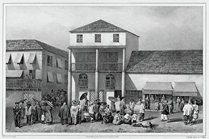 Road in Manila, Capital of Luzon Island, Philippine Islands, 19th century. Creators: Alexander Postels, Adolphe Jean-Baptiste Bayot, Louis Julien Jacottet