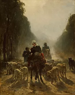 The Road to Market, 1858 / 59. Creator: Constant Troyon