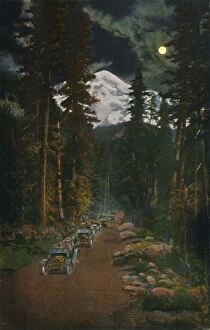 Charabanc Gallery: On the Road from Mount Rainier National Park, Washington, c1916. Artist: Asahel Curtis