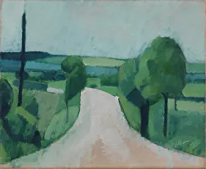 Road near Faborg on Funen, 1920. Creator: Giersing, Harald (1881-1927)
