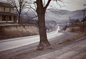 Vachon John Gallery: Road out of Romney, West Va. 1942 or 1943. Creator: John Vachon