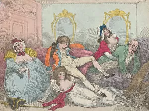 Breast Gallery: Road to Ruin, 1785. 1785. Creator: Thomas Rowlandson