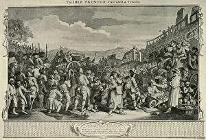 Besant Collection: On The Road To Tyburn, 1747, (1925). Creator: William Hogarth