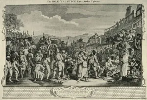 W Hogarth Prints: On The Road To Tyburn, 1747, (1925). Creator: William Hogarth
