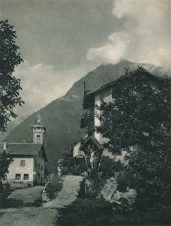 South Tyrol Prints: Road to Tyrol Castle, Merano, South Tyrol, Italy, 1927. Artist: Eugen Poppel