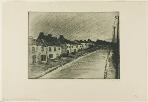 Rowhouse Prints: Road Through a Village, 1902. Creator: Theophile Alexandre Steinlen
