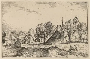 Nicolas Joannis Visscher Ii Prints: Road into a Village. Creator: Claes Jansz Visscher