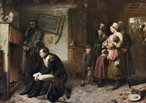 Anxious Collection: On the Road from Waterloo to Paris, 1863, (1912).Artist: Marcus Stone