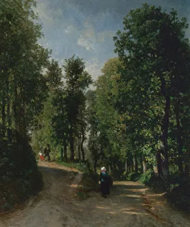 Constant Prints: Road in the Woods, mid-1840s. Creator: Constant Troyon