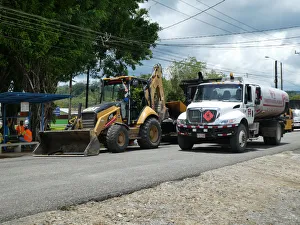 Road works in Costa Rica 2018. Creator: Unknown