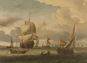 Sea Lane Prints: The Roads of Enkhuizen, 1654-1708. Creator: Abraham Storck