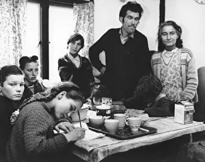 Boxall Prints: Roadside gipsy family re-housed, 1960s