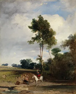 Wayside Prints: Roadside Halt, 1826. Creator: Richard Parkes Bonington