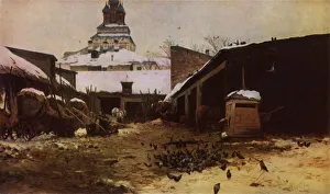 Roadside in Moscow, 1892, (1965). Creator: Sergey Ivanovich Svetoslavsky