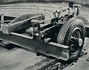 Blackie Son Collection: A roadster tyre under test, 1937