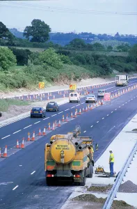 Roadworks Prints: Roadworks on M27 Motorway