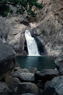 Falls Prints: Roaring River Falls, Kings Canyon, California, USA, 2022. Creator: Ethel Davies