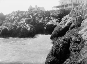 Cove Prints: Roaring Rock, York Beach, Me. c1906. Creator: Unknown