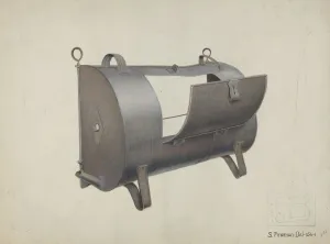 Oven Prints: Roasting Oven, c. 1937. Creator: Samuel Fineman