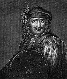 Rob Roy, Scottish outlaw and folk hero of the 18th century. Artist: R Cooper