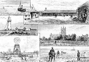 Steamboat Prints: Robben Island, Capetown Harbour