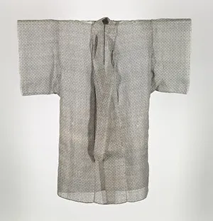 Tabby Weave Prints: Robe, early 19th century. Creator: Unknown