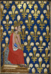 Pacino Di Buonaguida Active 1302 1343 Prints: Robert of Anjou (From Regia Carmina by Convenevole da Prato)