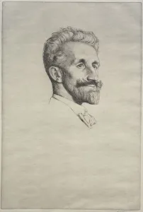 Late 19th Century Prints: Robert Bontine Cunningham Graham, 1898. Creator: William Strang (British, 1859-1921)