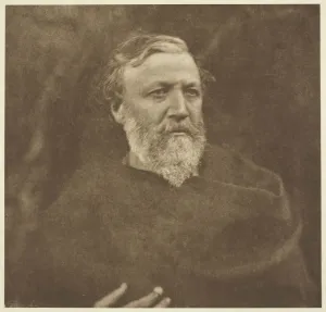 Carbon Print Prints: Robert Browning, 1865, printed 1875. Creator: Julia Margaret Cameron