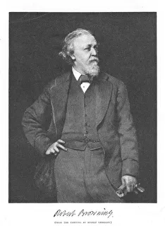 Barrett Collection: Robert Browning, English poet and dramatist, 1882