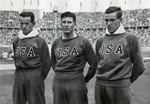 Champion Prints: Robert Clark, Glenn Morris, John Parker, American decathletes, Berlin Olympics, 1936