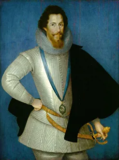Viscount Hereford Prints: Robert Devereux, 2nd Earl of Essex, 1596 / 1601. Creator: Studio of Marcus Gheeraerts