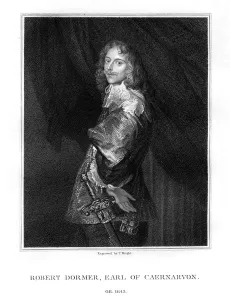 Dormer Prints: Robert Dormer, 1st Earl of Carnarvon, Royalist soldier, (1828). Artist: T Wright