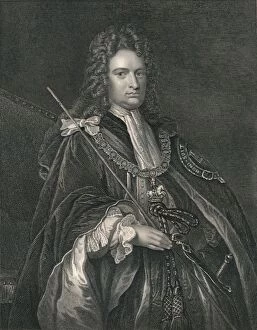 Gottfried Kneller Collection: Robert Harley, Earl of Oxford, (early-mid 19th century). Creator: WT Mote