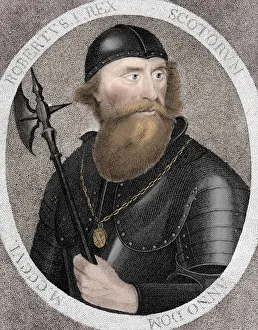 Independence Prints: Robert I, commonly Robert the Bruce, King of Scotland, (1797). Artist: E Harding