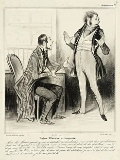 Stock Market Prints: Robert Macaire actionnaire, 1838. Creator: Honore Daumier