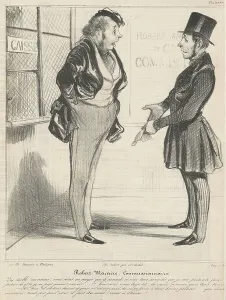 Villain Prints: Robert Macaire commissionnaire, 19th century. Creator: Honore Daumier
