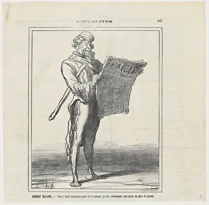 Dishonesty Prints: Robert Macaire: Well, well, it seems he's allowed to return! Maybe I should ap
