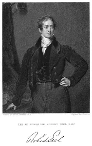 Cochran Prints: Robert Peel, 19th century British statesman. Artist: J Cochran