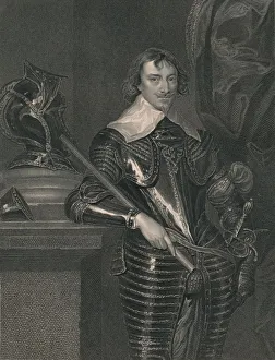 Robert Rich, Earl of Warwick, c1630s, (early-mid 19th century). Creator: H Robinson Robert Rich, Earl of Warwick, c1630s, (early-mid 19th century). Creator: H Robinson
