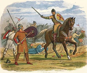 Clerk Prints: Robert taken prisoner by the clerk Baudri, 1106 (1864). Artist: James William Edmund Doyle