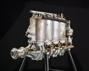 Roberts 4X In-line 4 Engine, 1912. Creator: Roberts Motor Company Roberts 4X In-line 4 Engine, 1912. Creator: Roberts Motor Company
