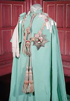 Honour Prints: Robes and insignia of the Order of St Patrick, c1955. Creator: Arthur Charles Kirby Ware
