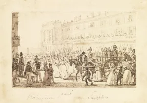 Counter Revolution Prints: Robespierre and his accomplices being led to their execution