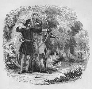 Charles Knight Co Collection: Robin Hood and Little John, 1845