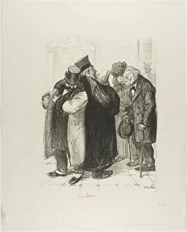 Overcoat Gallery: One Robs on the Side of the Law, December 1898. Creator: Theophile Alexandre Steinlen
