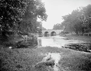 Illinois Prints: Robson's Bridge, Wilmington, Ill. between 1900 and 1906. Creator: Unknown